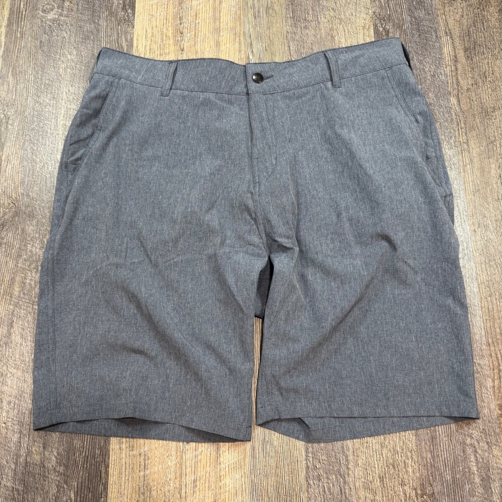 Trunks Multi-Functional Short Mens 38 Grey Heathered Hybrid Stretch Performance